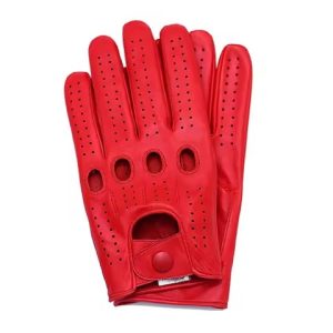 2025 custom design high quality leather men's women's driving gloves lightweight breathable non slip full finger quick drying