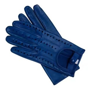 2025 custom design high quality leather men's women's driving gloves lightweight breathable non slip full finger quick drying