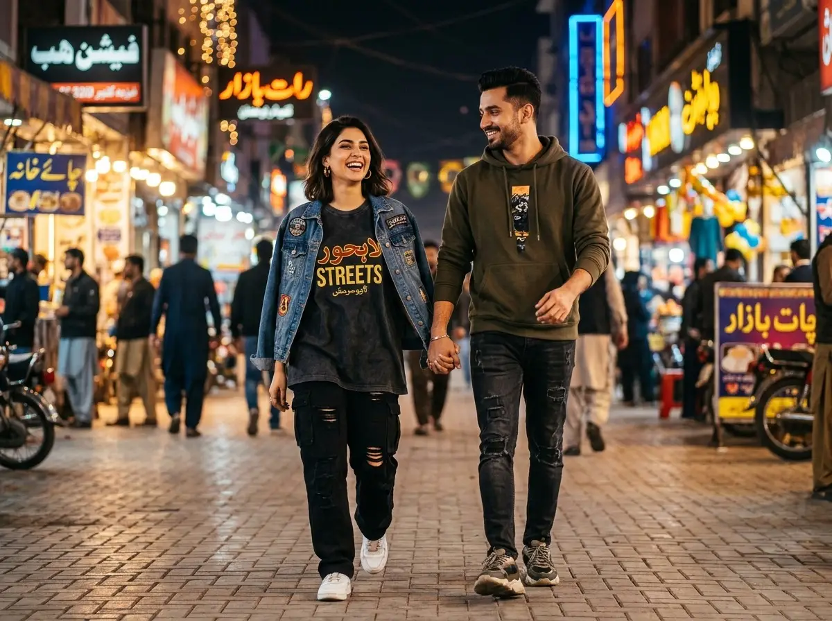 couple wearing street wear night 202605101816