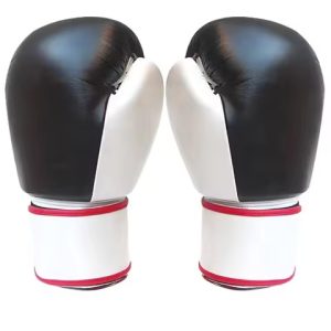 custom logo 8oz lightweight pu leather lace up boxing gloves closure embossed design uv protection moisture wicking quick drying