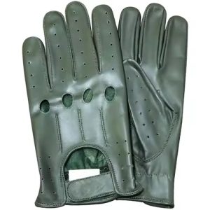 2025 custom design high quality leather men's women's driving gloves lightweight breathable non slip full finger quick drying