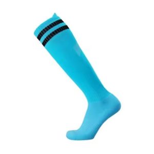 hot selling high quality men's white athletic thermal socks custom logo print breathable anti slip knee socks winter volleyball