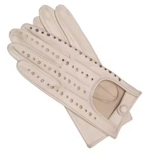 2025 custom design high quality leather men's women's driving gloves lightweight breathable non slip full finger quick drying